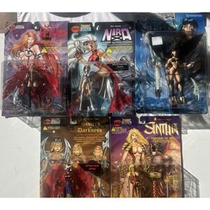 Assortment of 5 Female Comic Characters From Comics (65H)